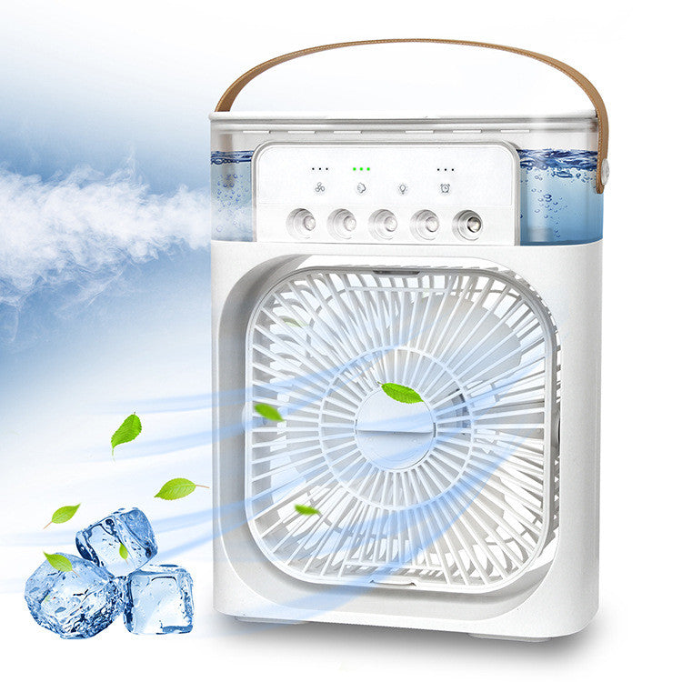 3-in-1 USB Air Humidifier Cooling Fan with LED Light